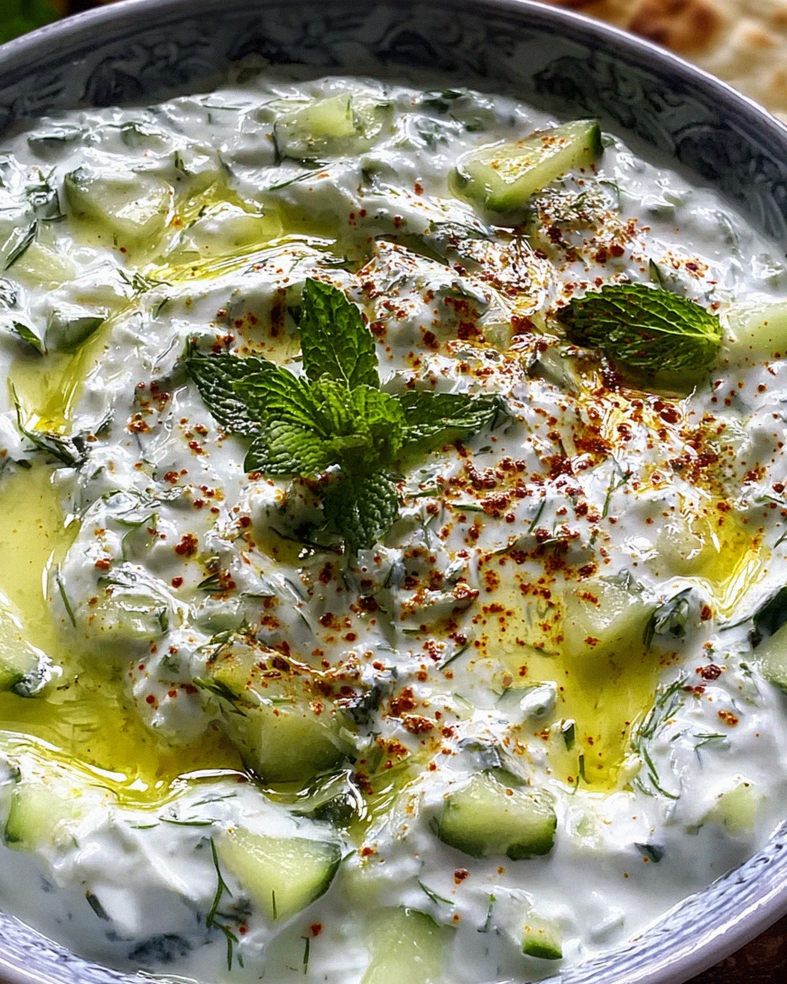 Cacık – Türkischer Joghurt-Gurken-Dip – Schritt 2