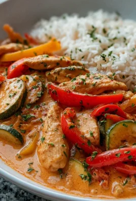 Cremiges Paprika Zucchini Hähnchen – Lecker und einfach!