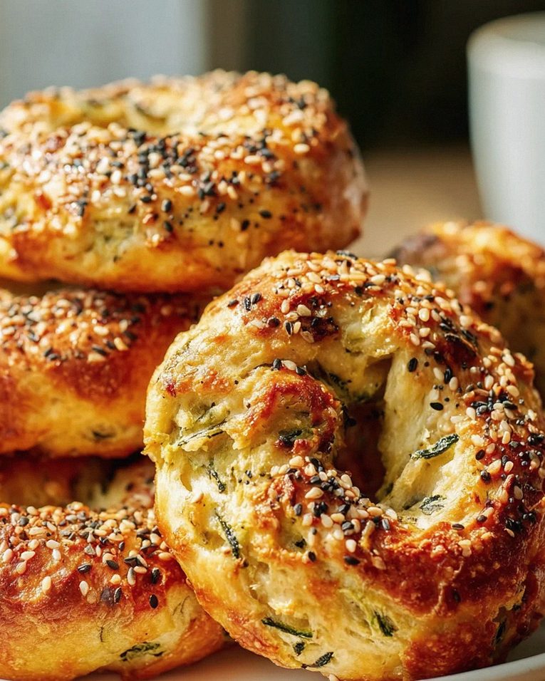 Delicious Zucchini Bagels: Low Carb Keto Recipe – Schritt 1
