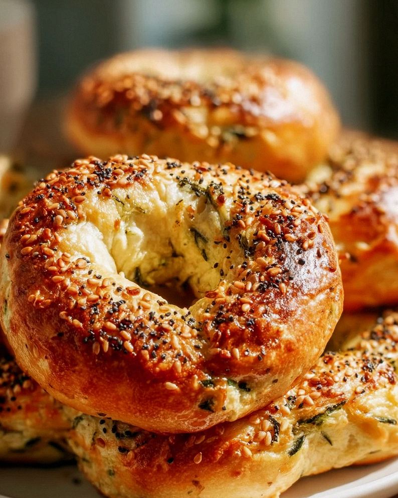 Delicious Zucchini Bagels: Low Carb Keto Recipe – Schritt 2
