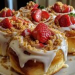 Erdbeer Käsekuchen Zimtschnecken – Ein Traumgebäck