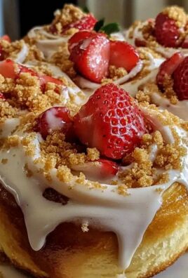 Erdbeer Käsekuchen Zimtschnecken – Ein Traumgebäck