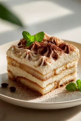 Erdnussfreies Mascarpone Tiramisu mit alkoholfreiem Rinderbrühe