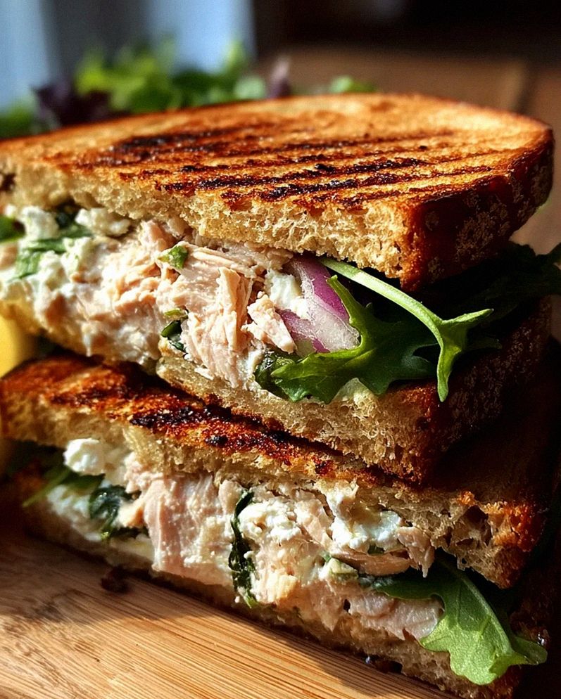 Gegrilltes Thunfisch-Sandwich mit Feta – Schritt 1
