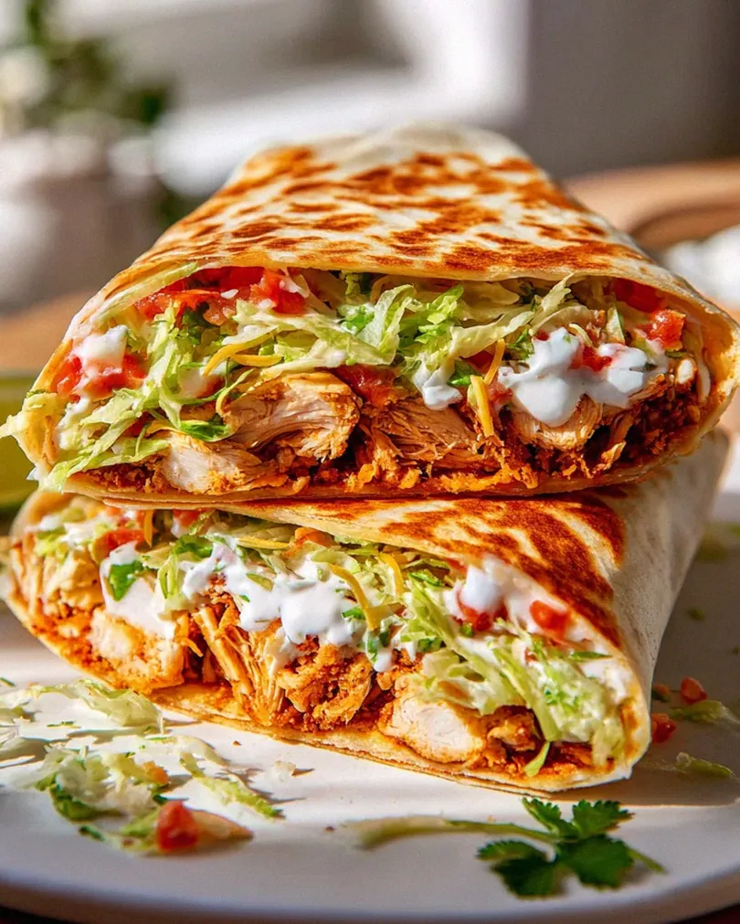 Gesunder Chicken Crunch Wrap Rezept – Einfach & Lecker