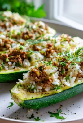 Herzhafte Zucchini-Boote