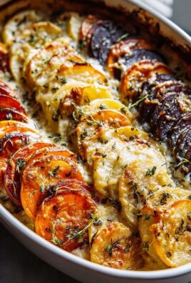 Käse-Wurzelgemüse-Gratin: Herzhaft und cremig genießen!