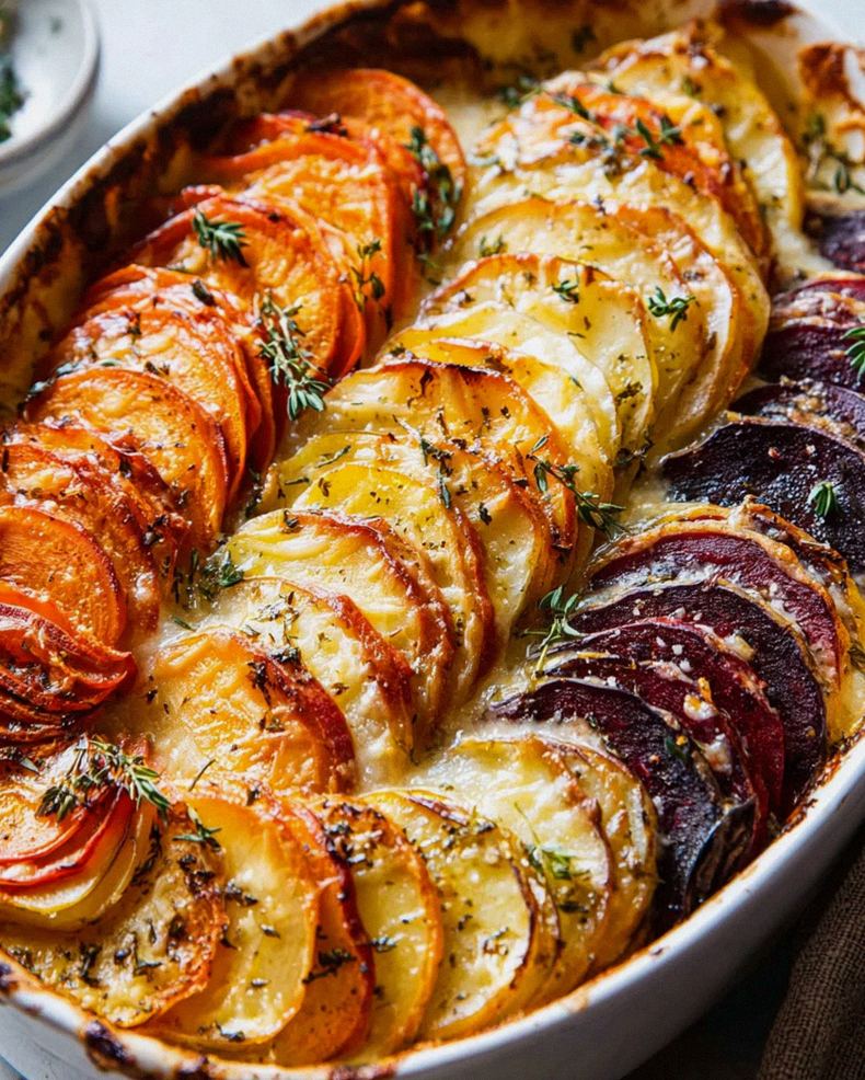 Käse-Wurzelgemüse-Gratin: Herzhaft und cremig genießen! – Schritt 2