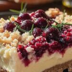 Käsekuchen mit Kirschen und Streuseln einfach selbst gemacht