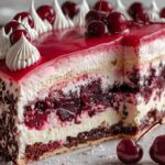 Kirschtorte mit Stracciatellacreme