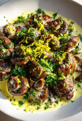 Knoblauch-Hüftsteak mit Champignons