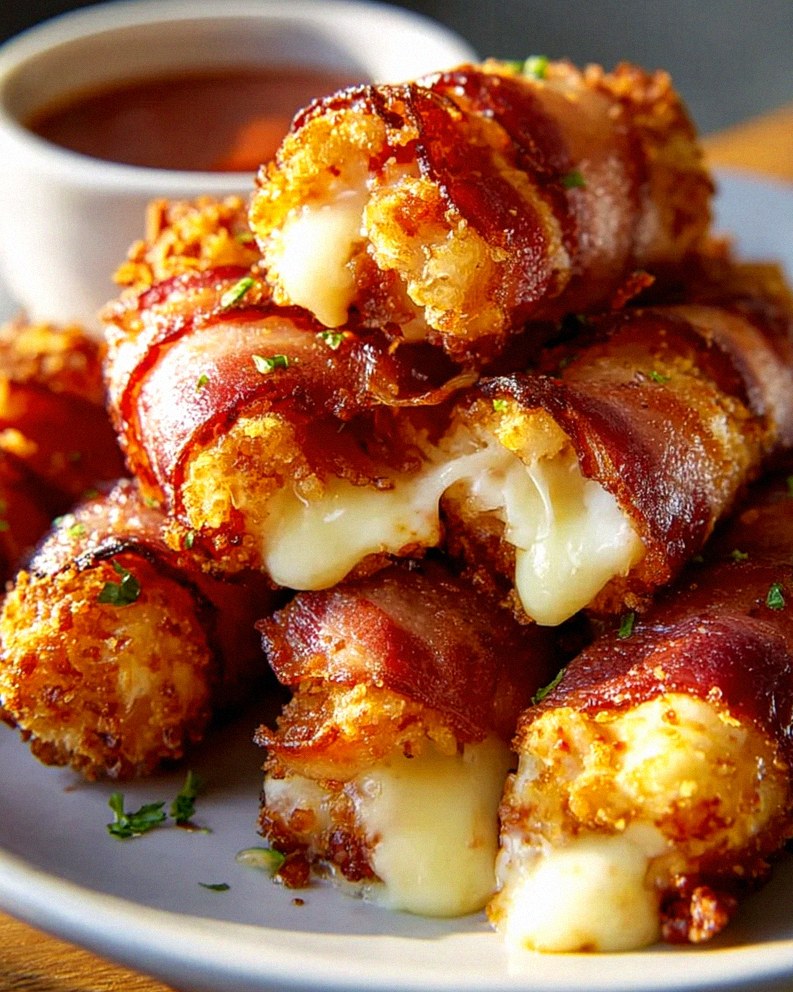 Knusprige Beef Putenspeck Mozzarella Sticks – Ein Genuss! – Schritt 1