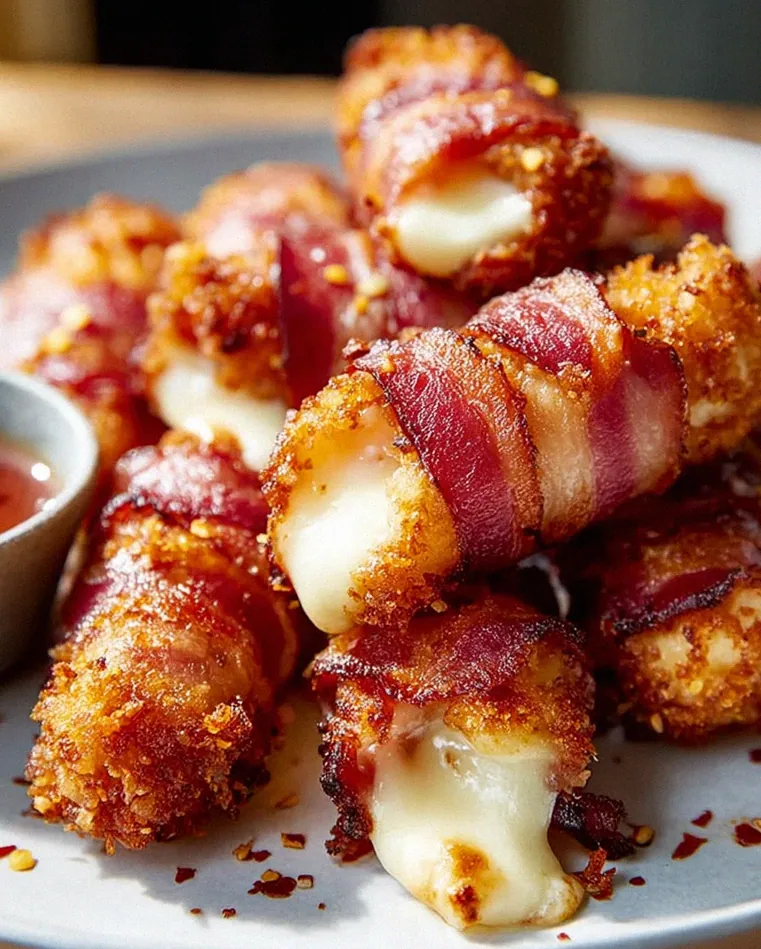 Knusprige Beef Putenspeck Mozzarella Sticks – Ein Genuss! – Schritt 2