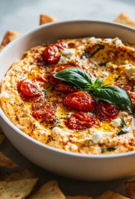 Köstlicher Air Fryer Knoblauch-Tomaten-Feta-Dip Rezept