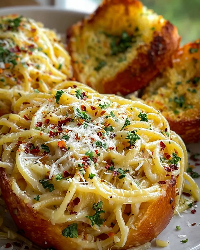 Leckere Spaghetti mit Knoblauchbrot – Einfaches Rezept! – Schritt 2
