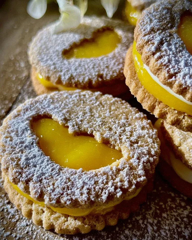 Leckere Zitronenkekse - Plätzchen mit Lemoncurd
