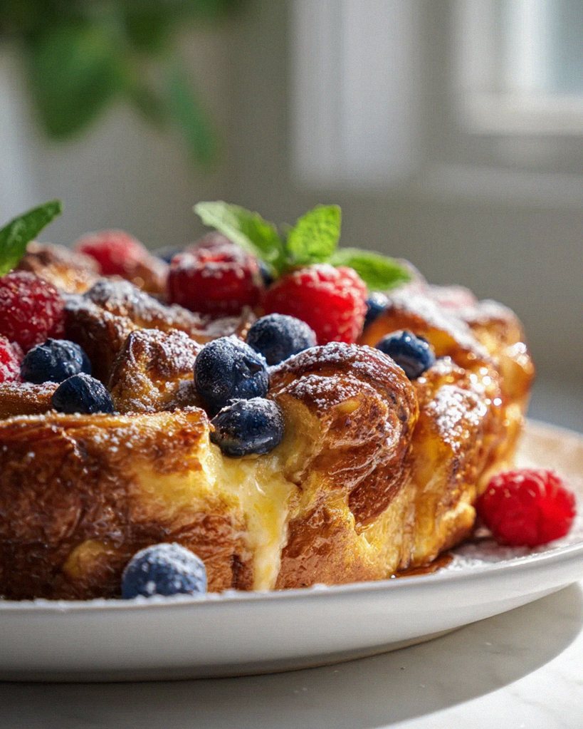 Luxuriöser Croissant French Toast Bake für dein Frühstück – Schritt 2