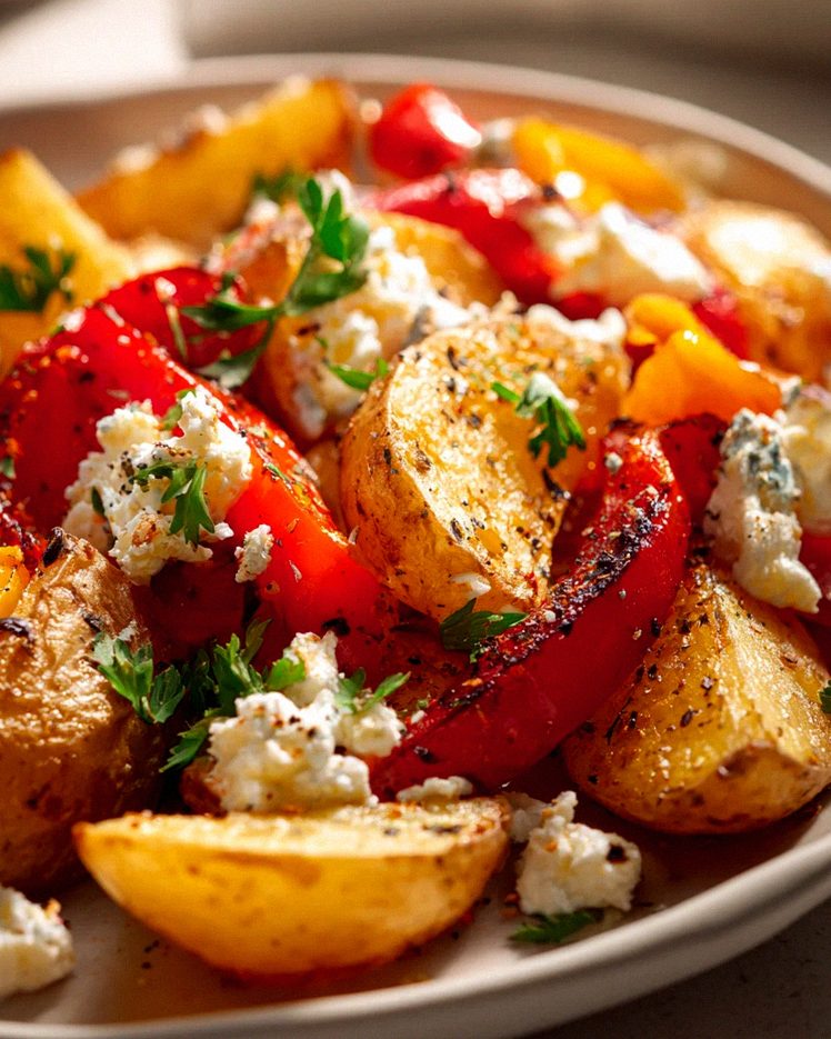 Ofenkartoffeln mit Feta und Paprika - bunte Gemüse-Variante – Schritt 2