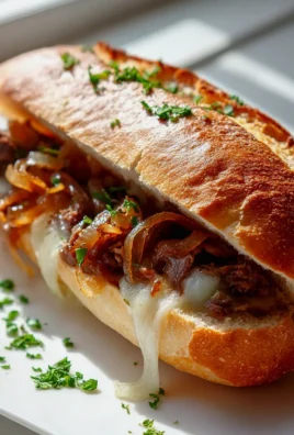 Philly Cheesesteak Baguette: Saftige Rindfleisch-Köstlichkeit!