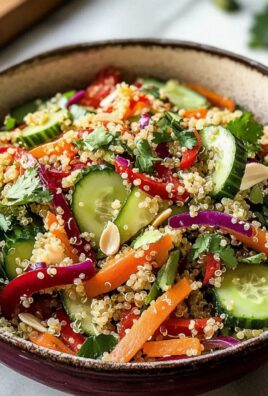 Thailändischer Quinoa-Salat für gesundes Meal Prep