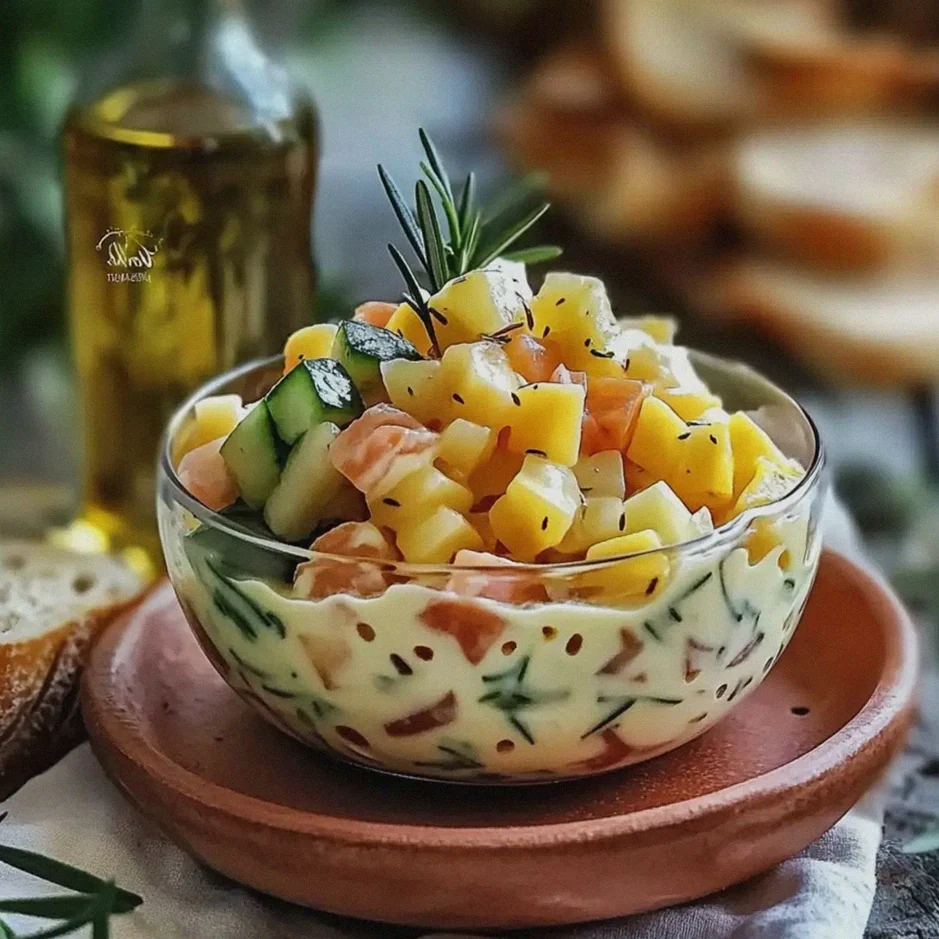 Thunfischsalat mit Ei Gurke für schnelle gesunde Snacks – Schritt 2