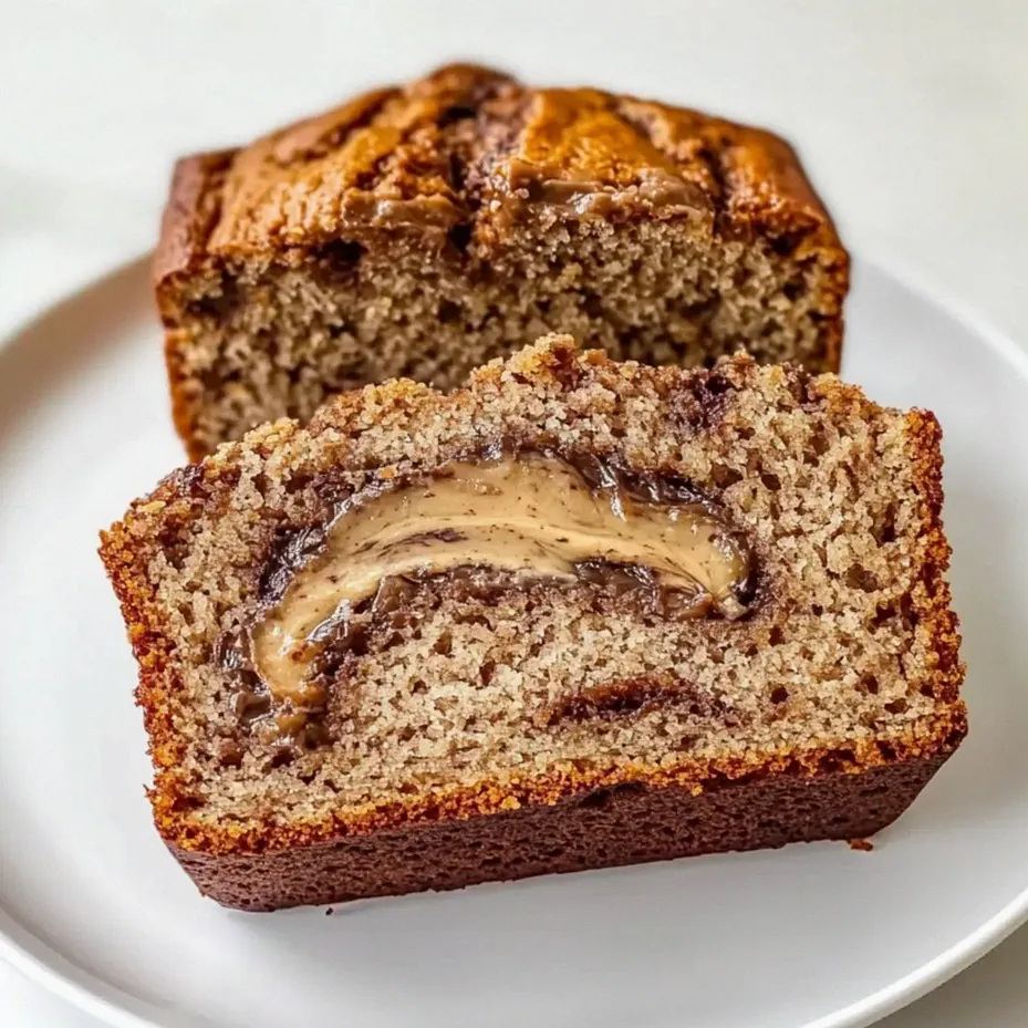 Wirbelnder Keksbutter Bananenkuchen für Genießer