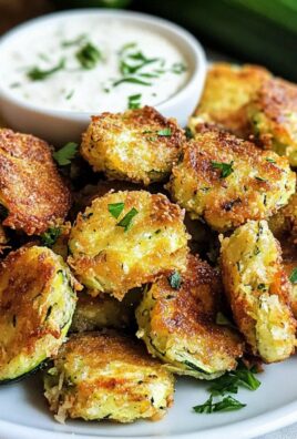 Zucchini Knoblauch Bissen für den perfekten Snack